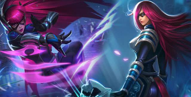 LOL刀妹五款皮肤全更新，夜刃最酷炫，冰霜之刃不如从前