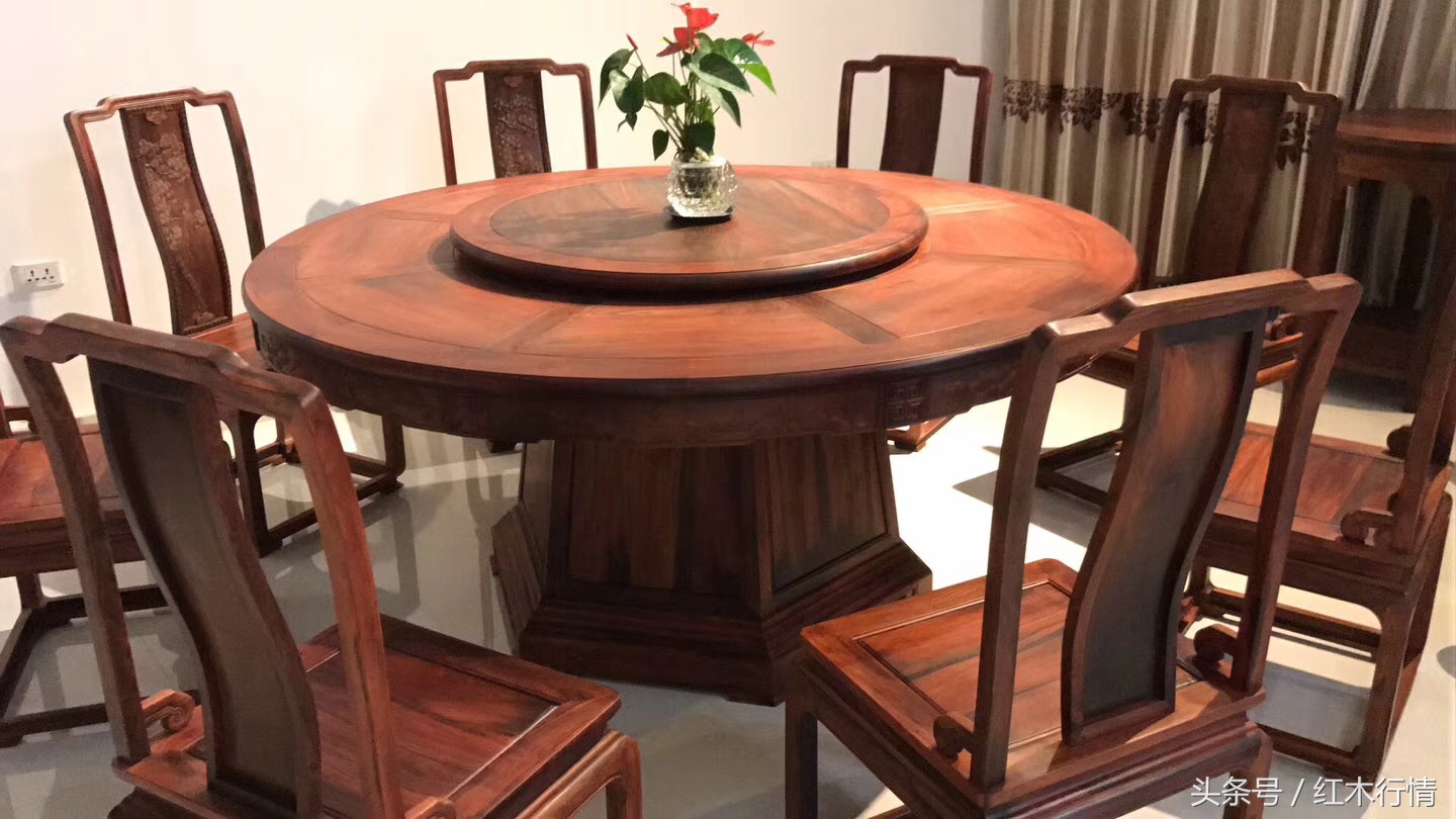 最流行的红木餐桌,哪种红木餐桌最实用好看