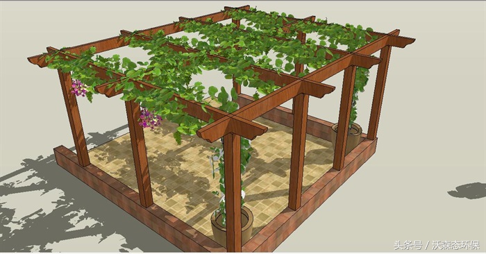 阳台花园花架,阳台花园打造轻奢花架
