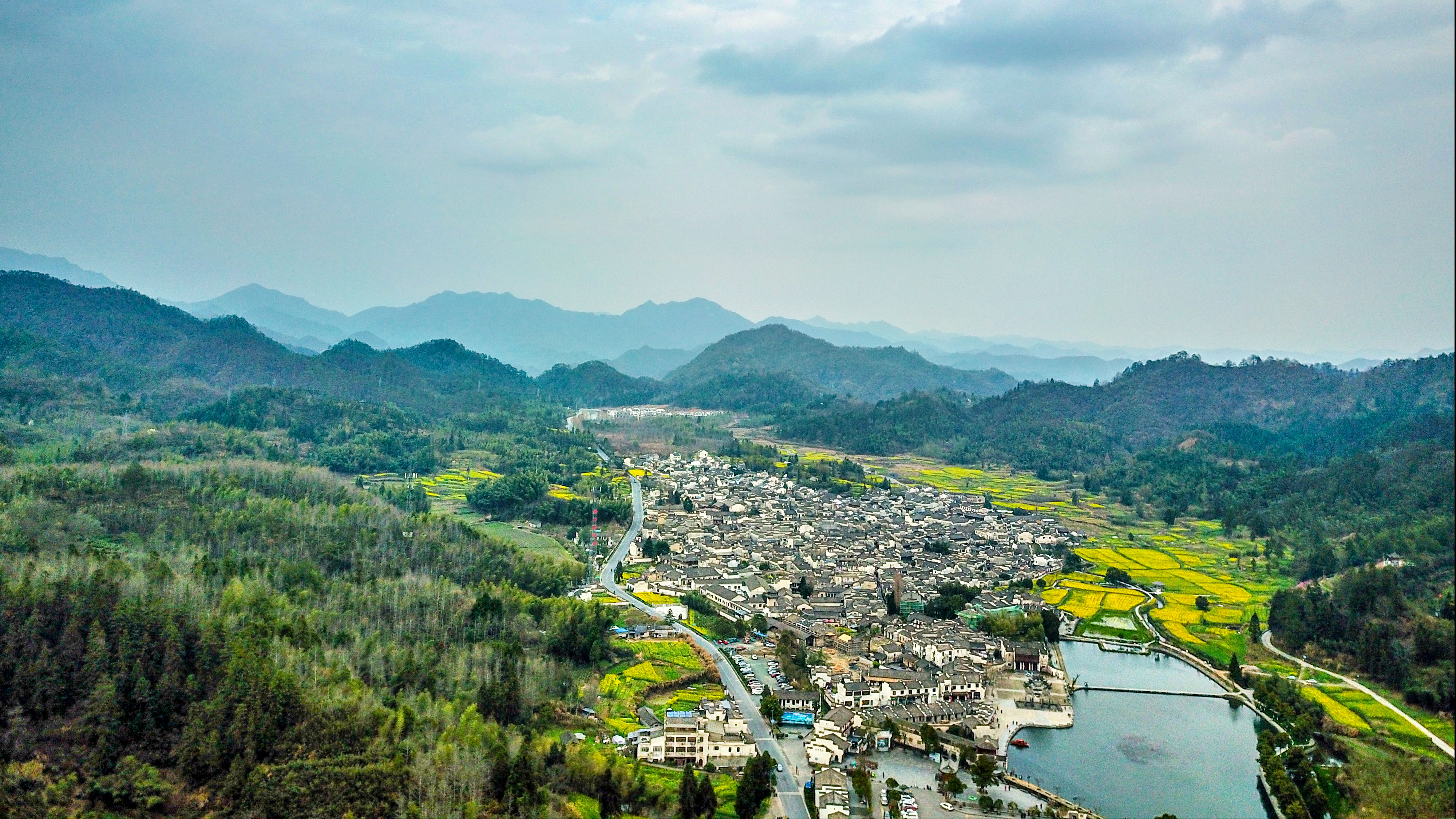 航拍西递：看它如何成为风水教科书风水师如何营造格局至上的城