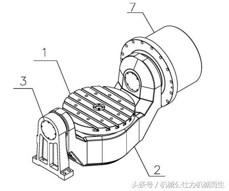 数控旋转工作台,卧加式加工中心工作台旋转