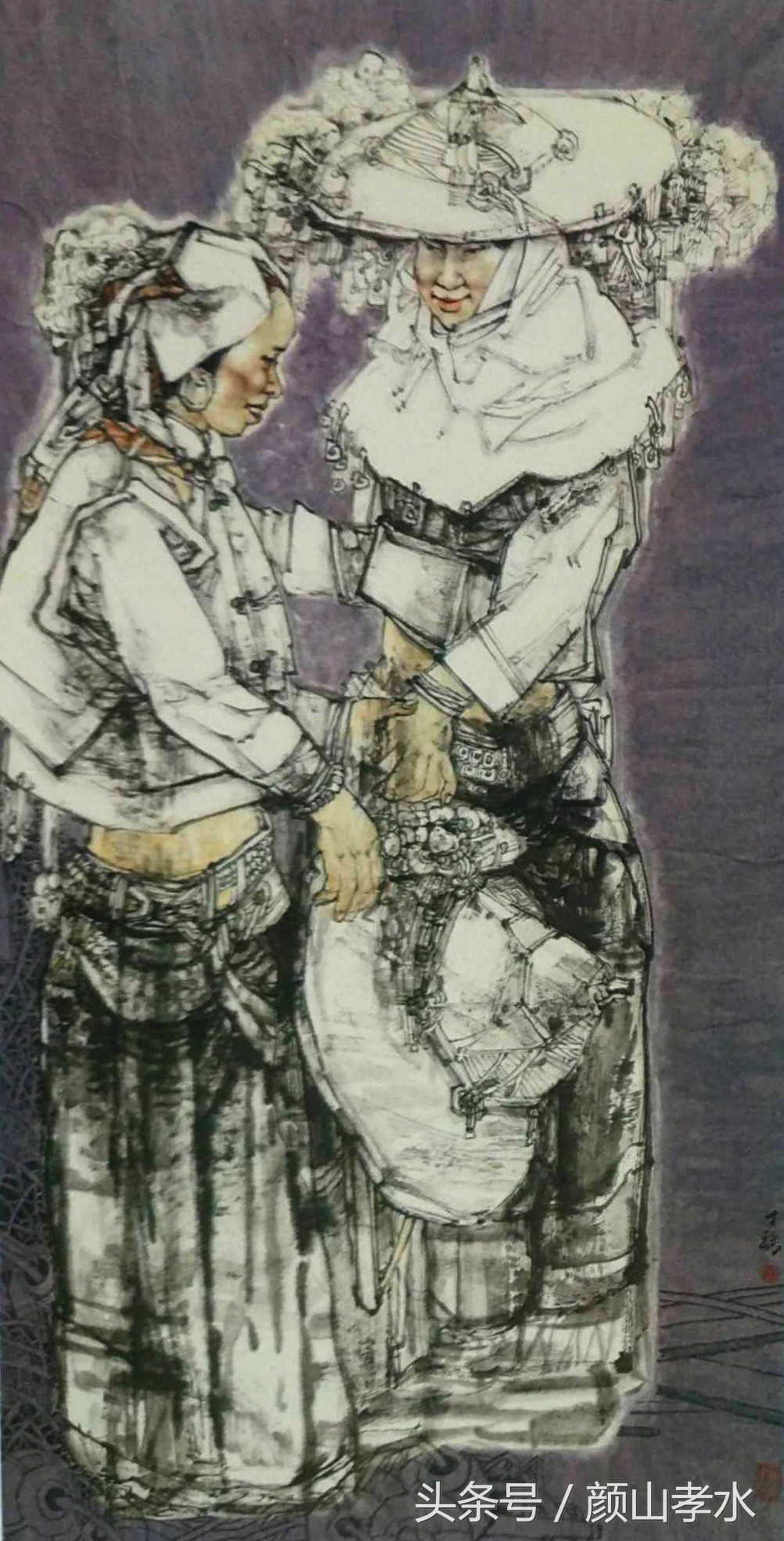 放牛出身的水墨画家,画乡村的中国知名画家