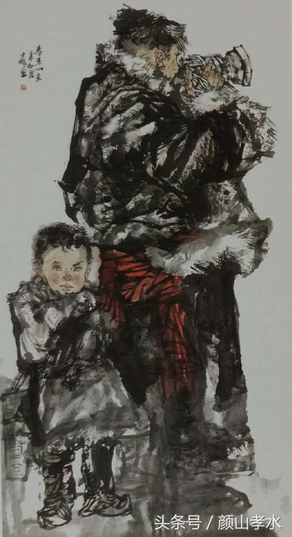 放牛出身的水墨画家,画乡村的中国知名画家