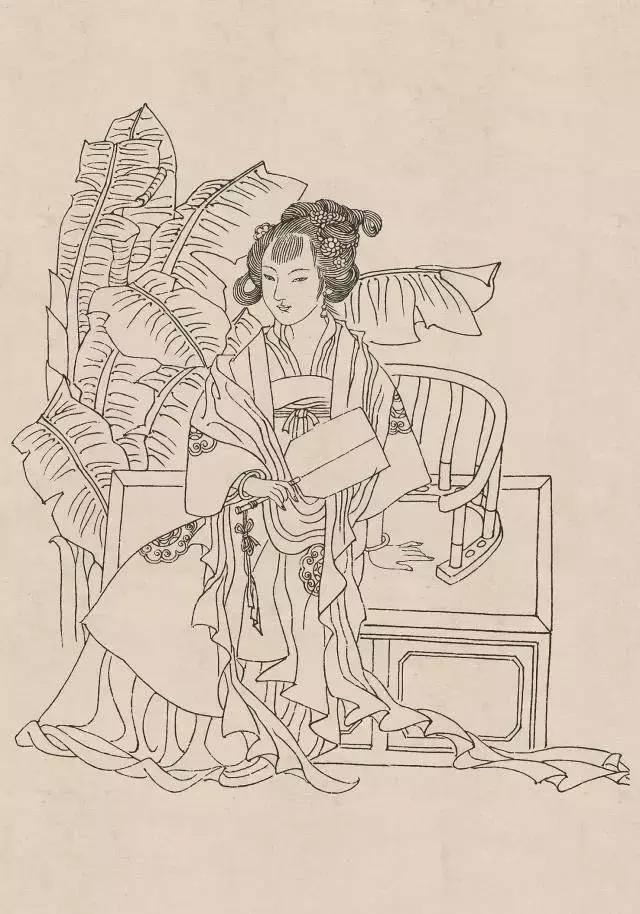 传统人物白描手稿,古代白描人物集锦