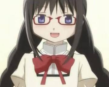动漫眼镜娘摘下眼镜,摘下眼镜解除封印后的女生