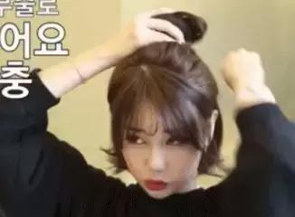 气质不够发型来凑下一句,新款优雅自然蓬松慵懒气质丸子头