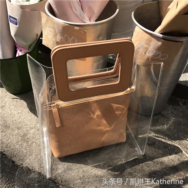 女生行李手提袋最近流行款,特别火的塑料袋包包