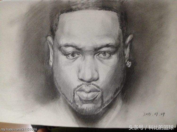 科比人物铅笔画,球星梅西速写人物