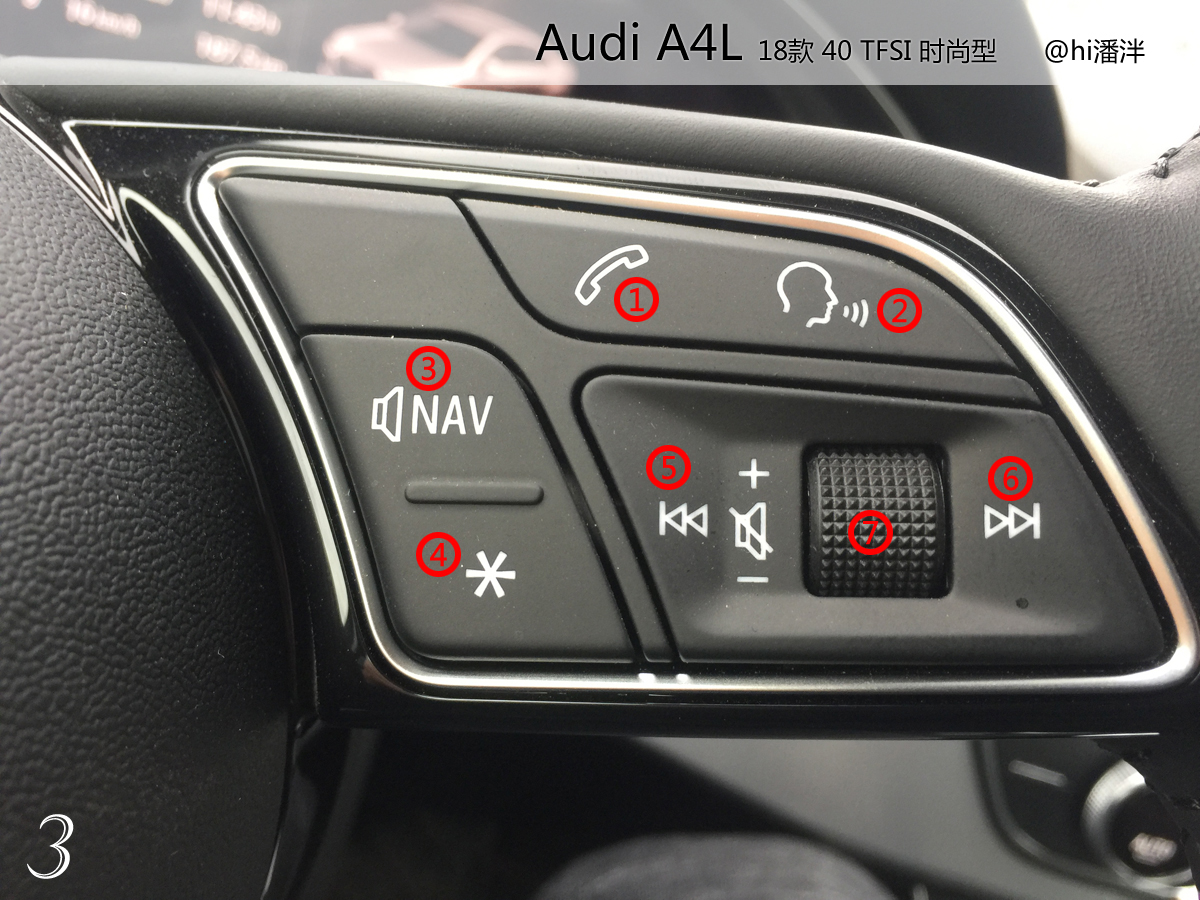 奥迪a4l40时尚动感按键与功能,奥迪a4l40豪华动感型按键讲解
