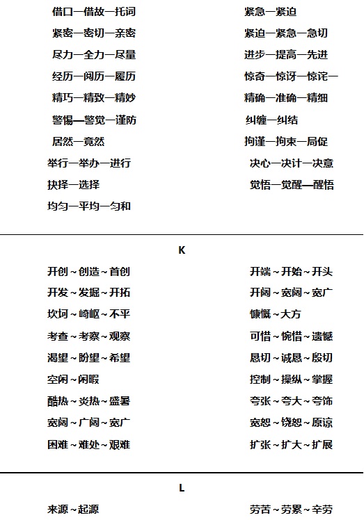 小学语文近义词顺口溜总汇,小学语文近义词辨析技巧