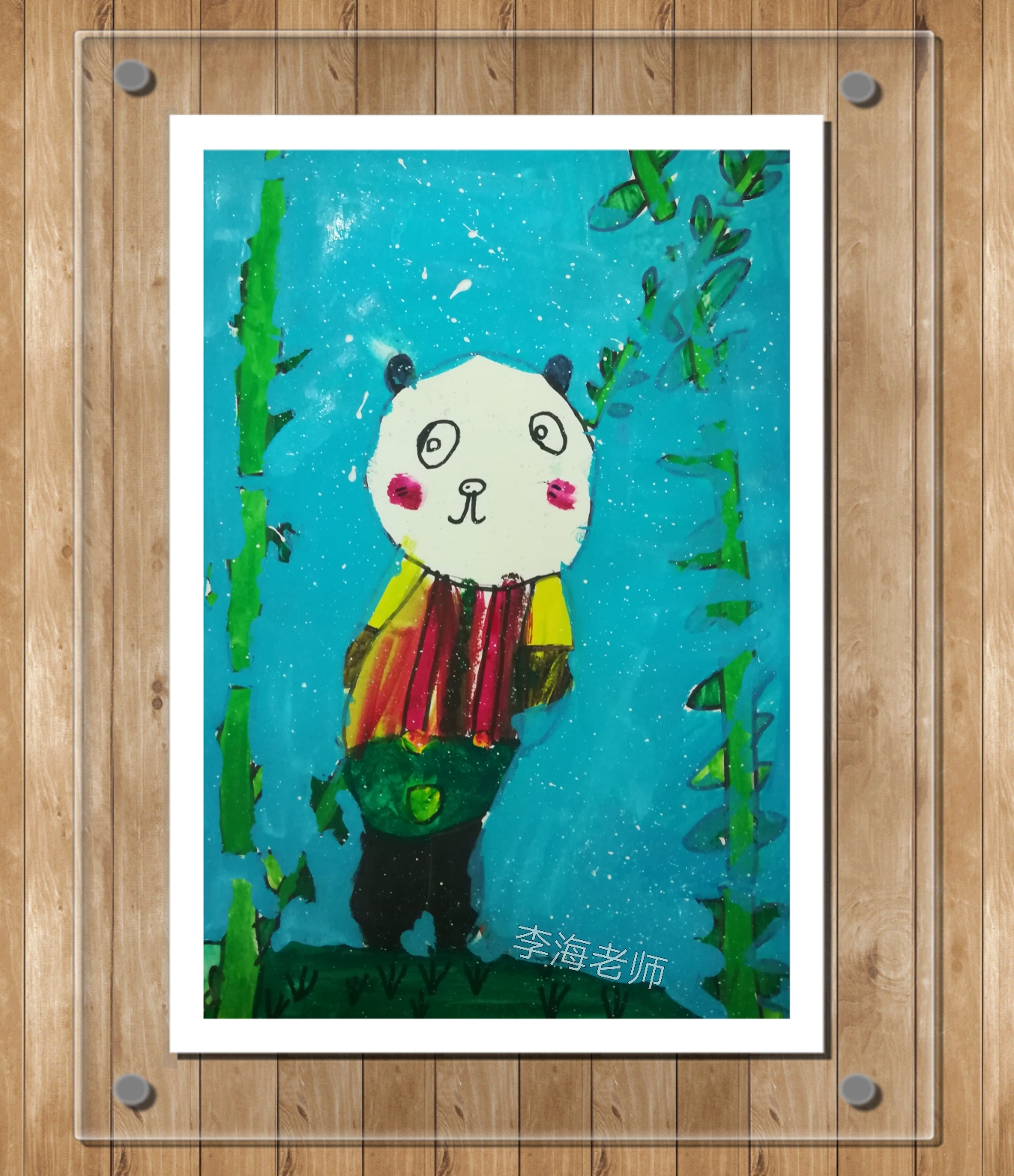 绘画儿童创意水粉,儿童绘画创意3-6岁水彩画黑夜