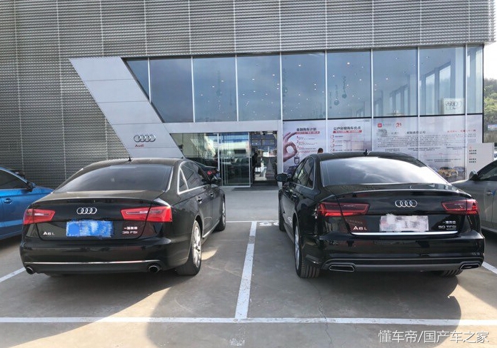 奥迪a6l评测55tfsi空气悬挂,70万提a8