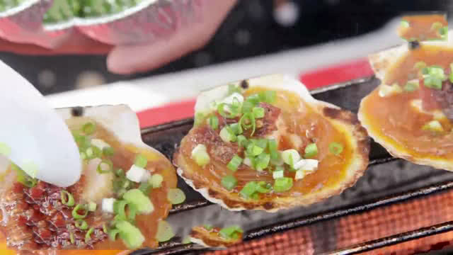 烤扇贝粉丝蒜蓉做法烤箱,蒜蓉粉丝烤扇贝的正宗做法