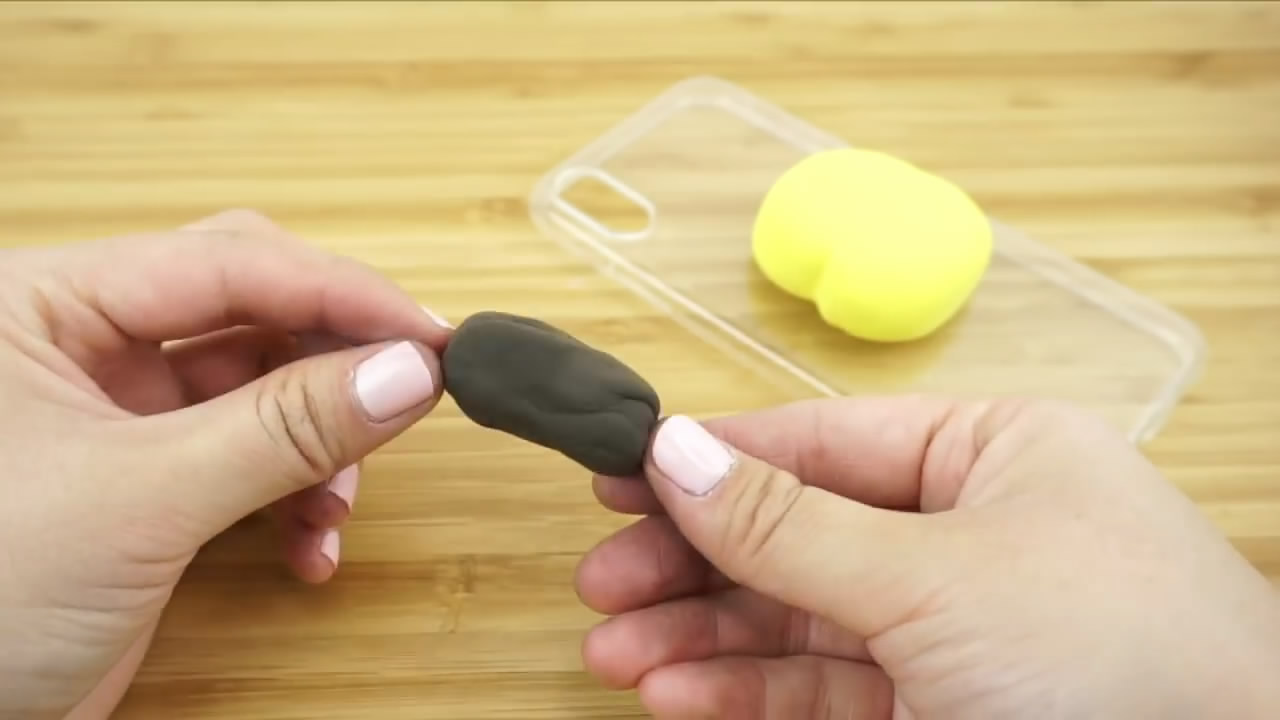 超轻粘土手机壳diy教程搞怪,黏土手机壳diy可爱搞怪的