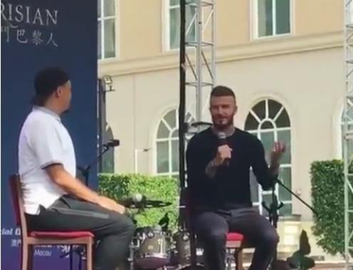 贝克汉姆小七现身,贝克汉姆和小七出席活动