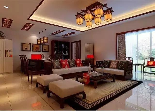 新中式红木沙发客厅效果图,怎么让红木沙发装修成现代风格