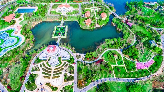 滁州花博园秋景,秋天滁州花博园图片