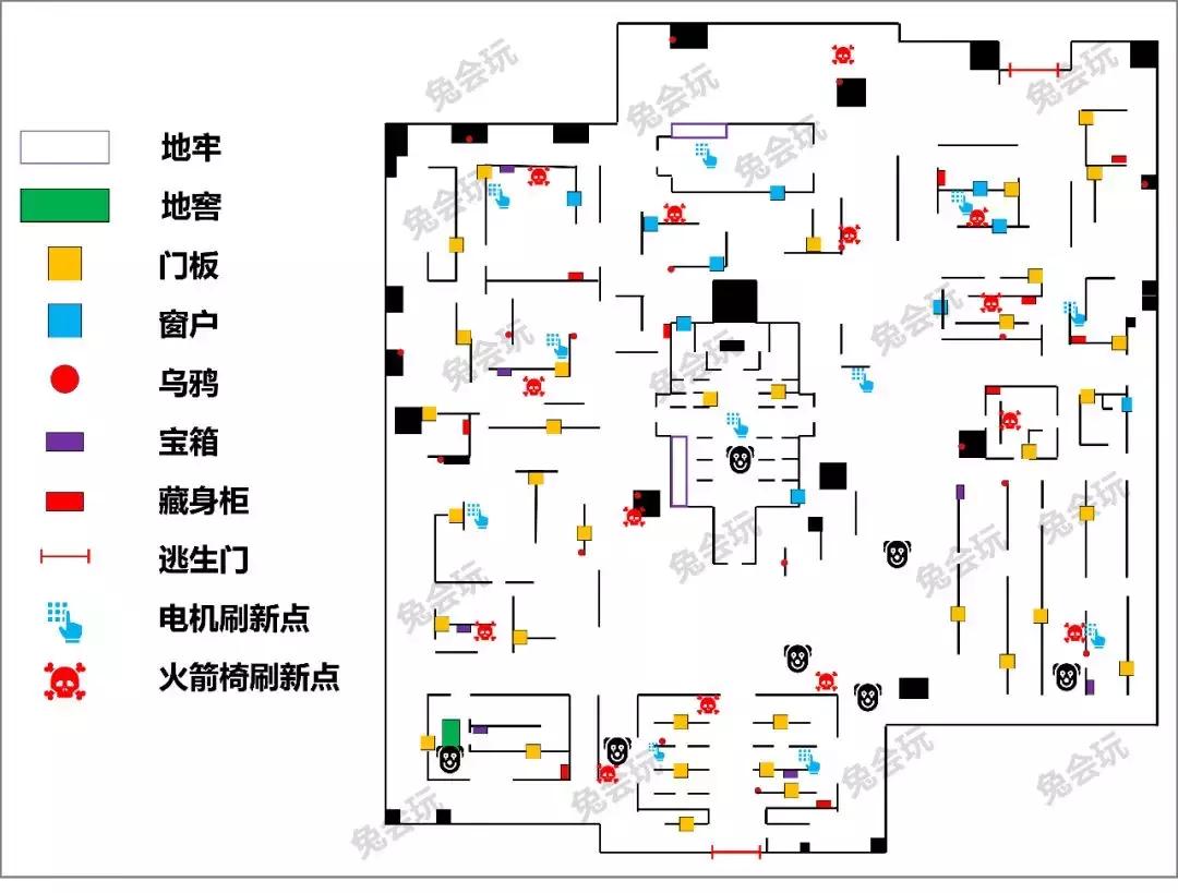 第五人格红教堂出生点位,第五人格红教堂屠夫