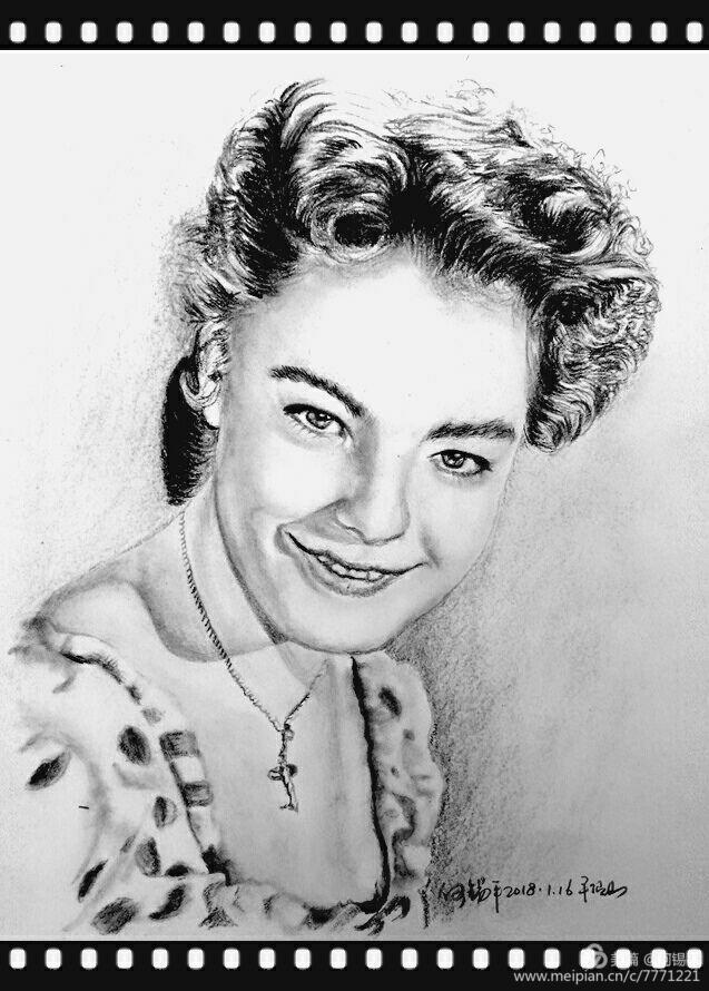 碳铅素描作品,碳铅人物素描画像