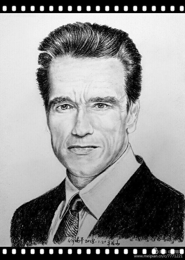 碳铅素描作品,碳铅人物素描画像