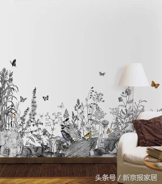 植物花卉墙绘简单又漂亮,有意思的简单墙绘