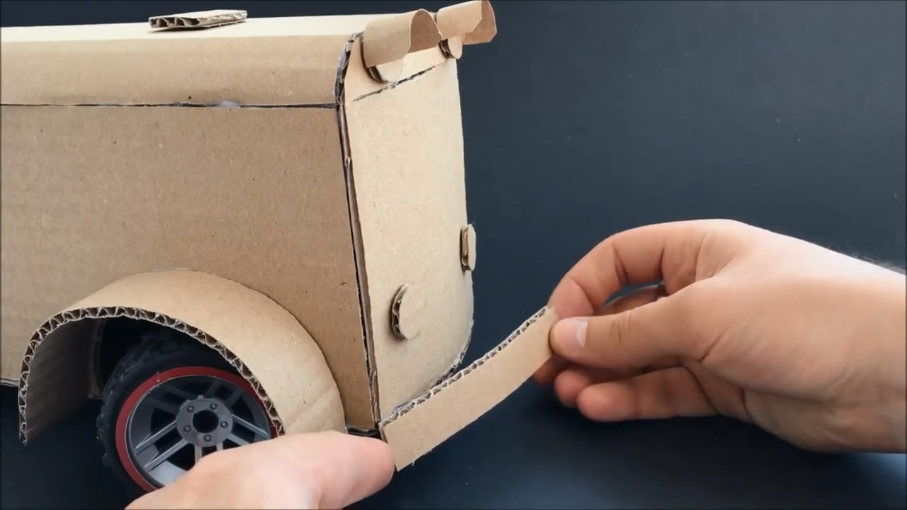 手把手教你制作公交车,纸板制作简易公交车教程