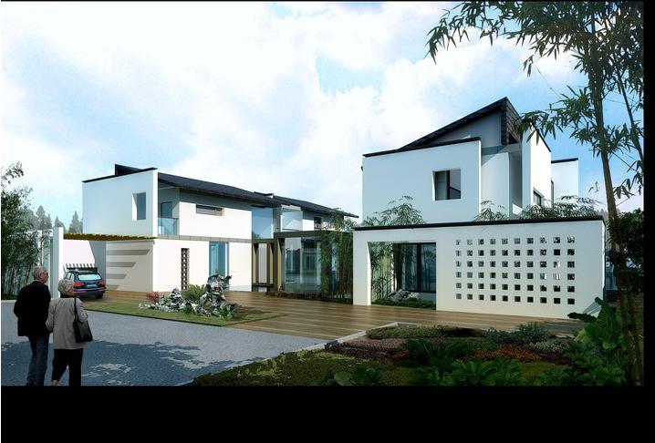 全套建筑效果图,100套别墅平面效果图