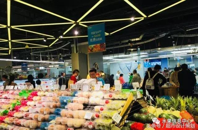 水果店水果陈列摆放销售技巧,20方长方形水果店铺陈列设计