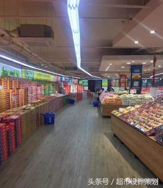 水果店水果陈列摆放销售技巧,20方长方形水果店铺陈列设计