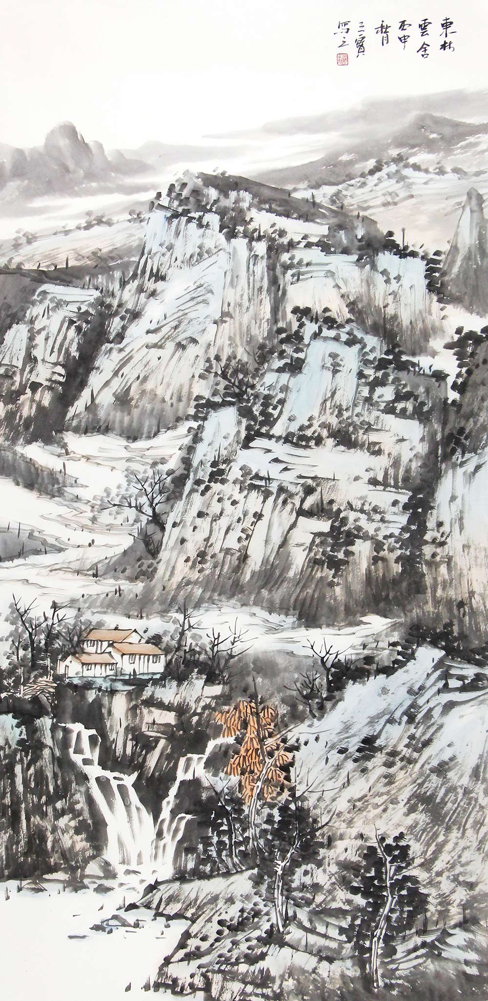 何三宝山水画教学,何三宝山水画视频