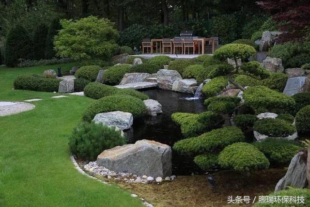 禅意庭院绿化设计图鱼池,最有日本禅意的庭院鱼池