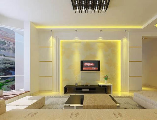 小户型2米7宽电视背景墙设计,小户型中式电视背景墙效果图