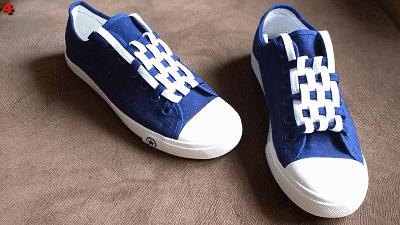 adidas贝壳头鞋带不打结系法,运动鞋鞋带系法教程男板鞋免打结