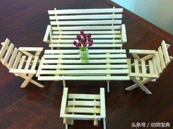 废旧雪糕棒手工幼儿制作,一次性筷子雪糕棍手工制作