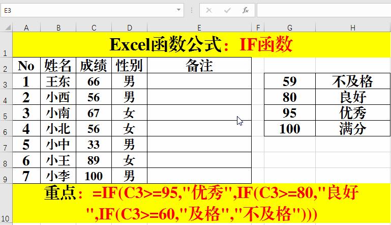 excel常用函数公式大全及举例讲解,excel常用10个函数公式讲解