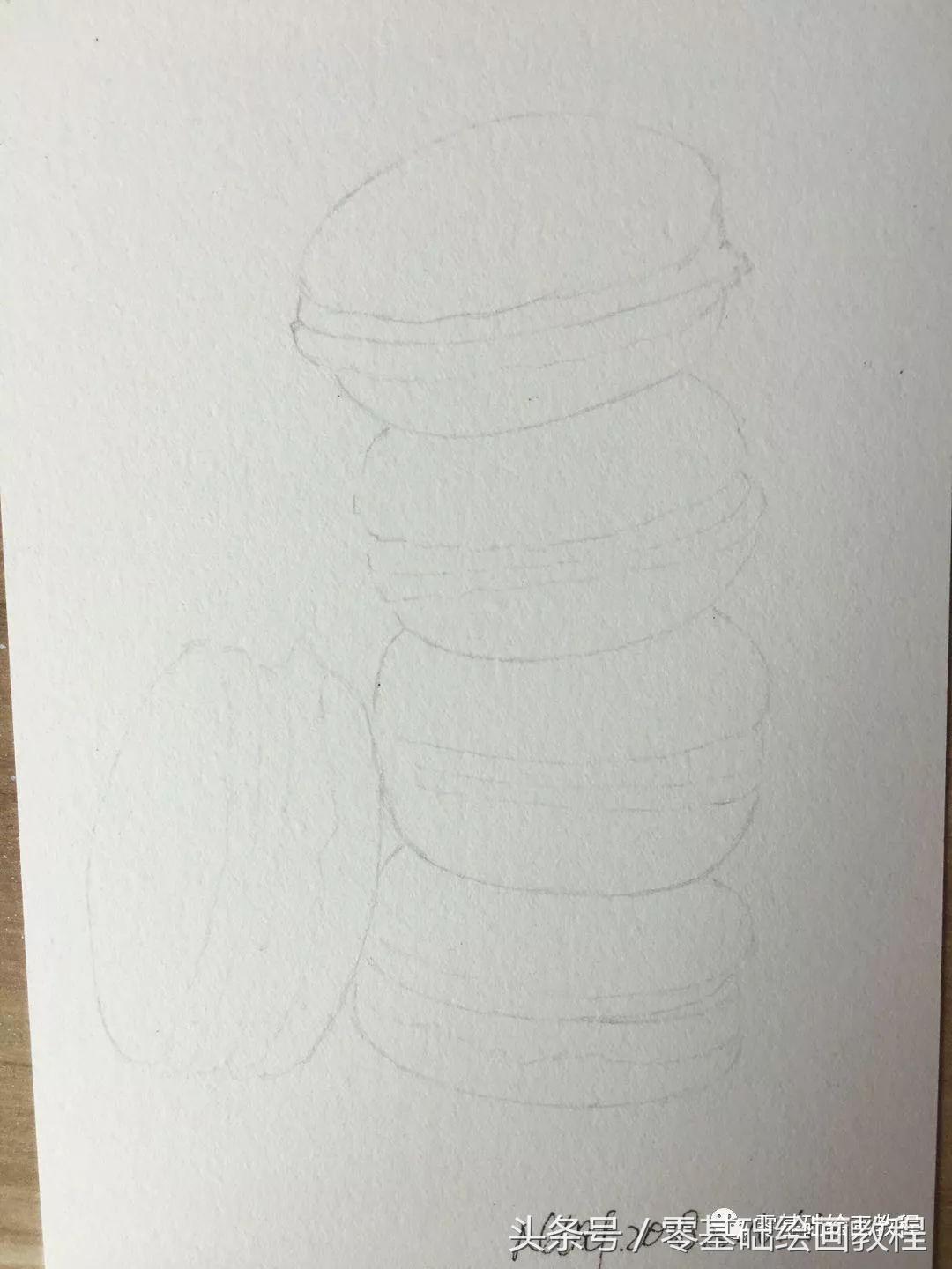 蓝色妖姬丙烯水彩画教程,萌新可以画的水彩教程