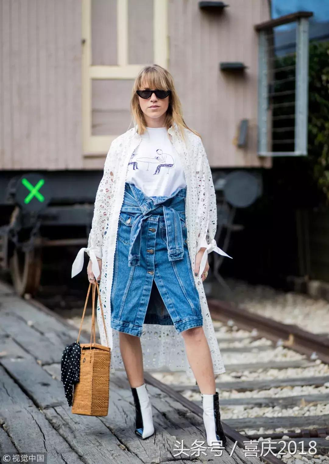 牛仔半裙怎么搭出时尚感,怎么选牛仔半裙才适合自己