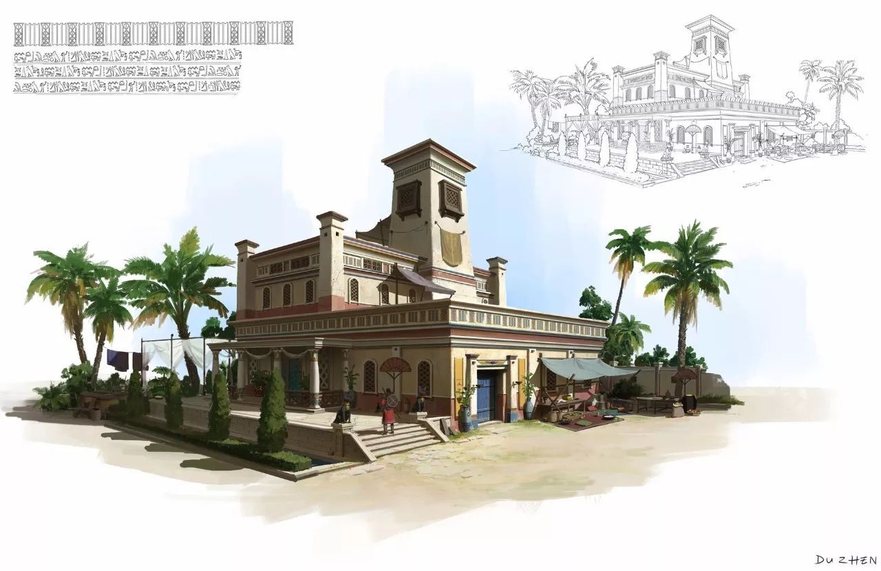 中式场景原画设计教程,国人插画师写实风格的插画欣赏