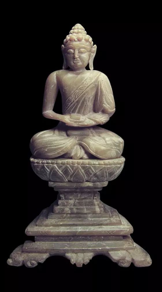 馆藏玉佛,明清鎏金玉佛