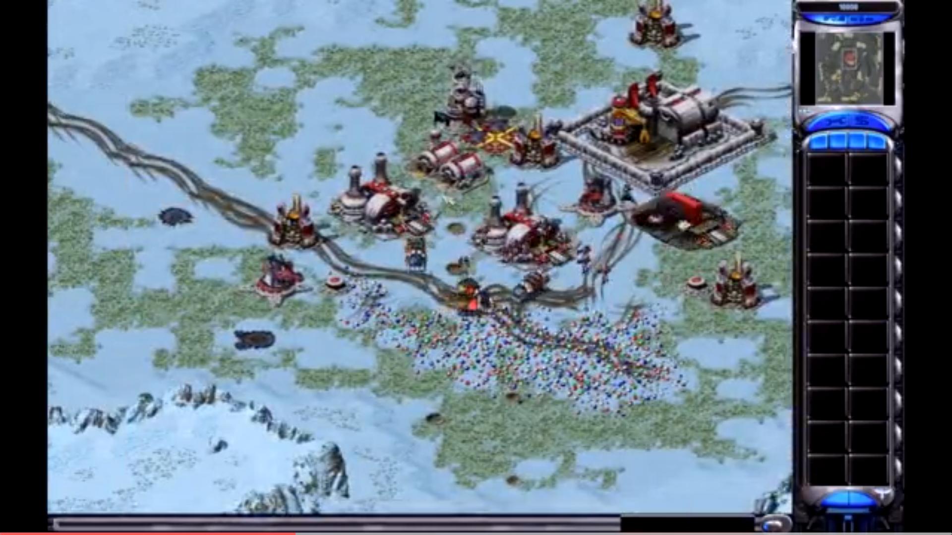 红色警戒-经典地图冰天雪地3大版本详解，行云流水制胜攻略