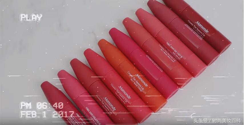 mamonde口红29号色,8支MAC秋冬口红试色