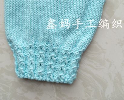 铜钱花背带裤,简单大方铜钱花宝宝开裆裤编织