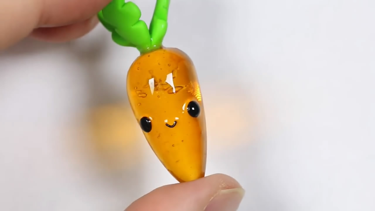 粘土创意diy,怎么用粘土做萝卜简单版