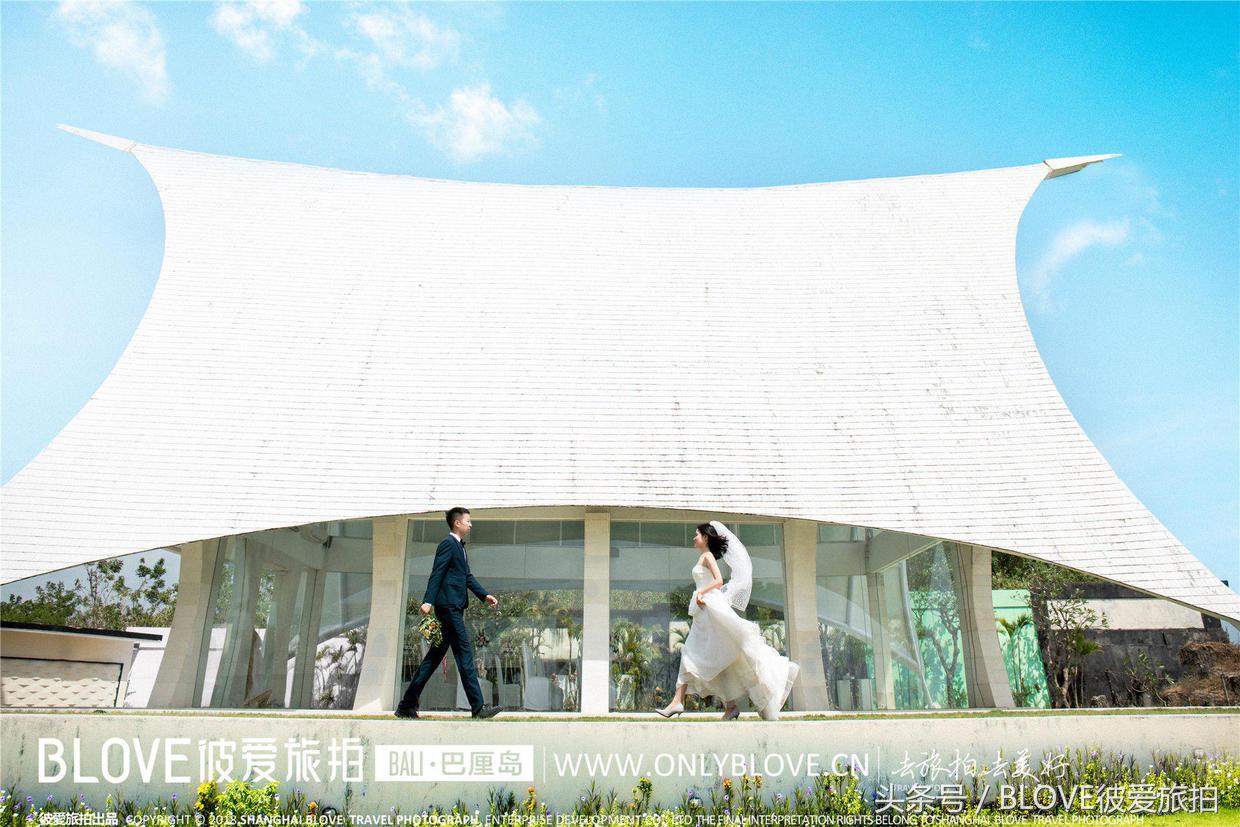 巴厘岛玻璃教堂婚纱照,巴厘岛婚纱风景