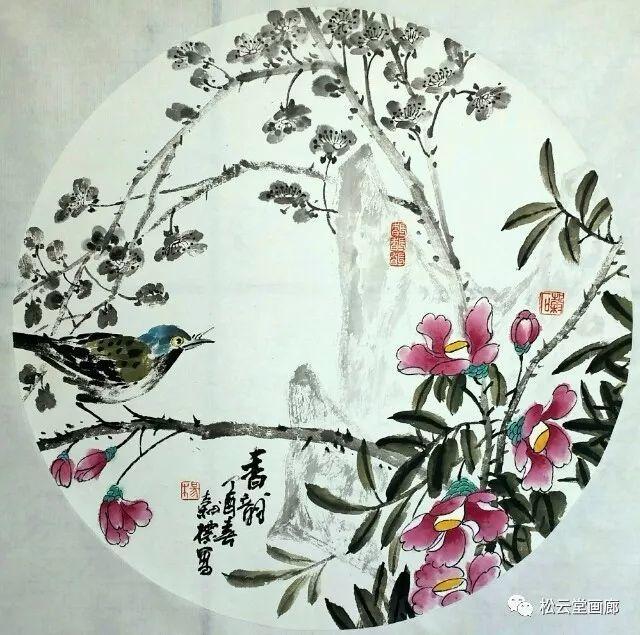中国画中的山水花鸟画,国画花鸟画山水画欣赏