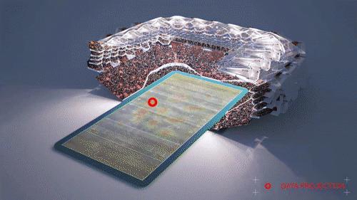 足球场可移动看台,可移动顶棚的足球场