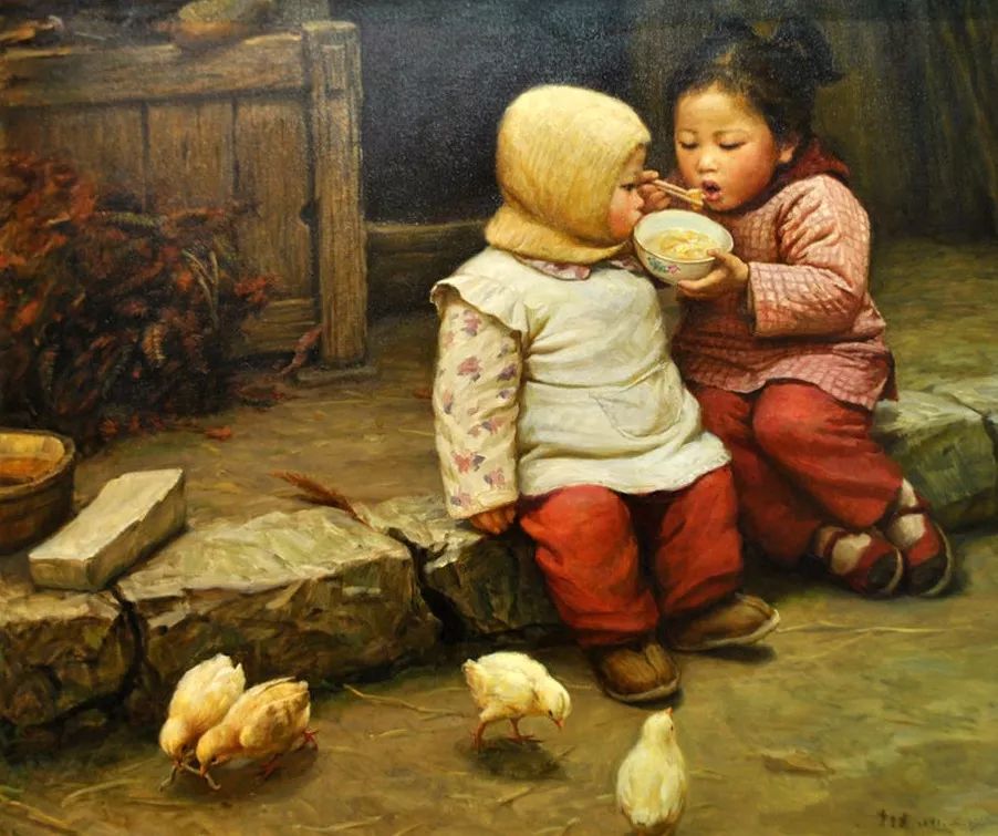 油画里刻骨的乡愁看了想哭,油画里刻骨的乡愁看了想哭的人