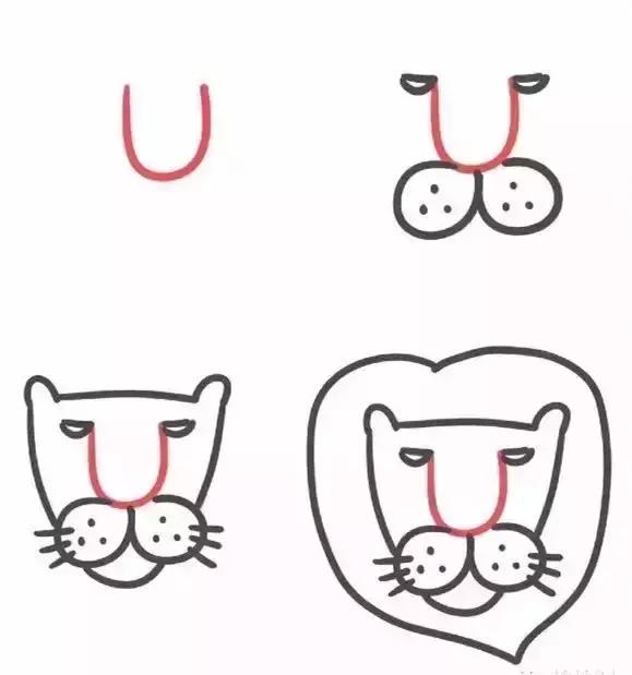 用字母画孩子的简笔画,如何用简笔画数字宝宝