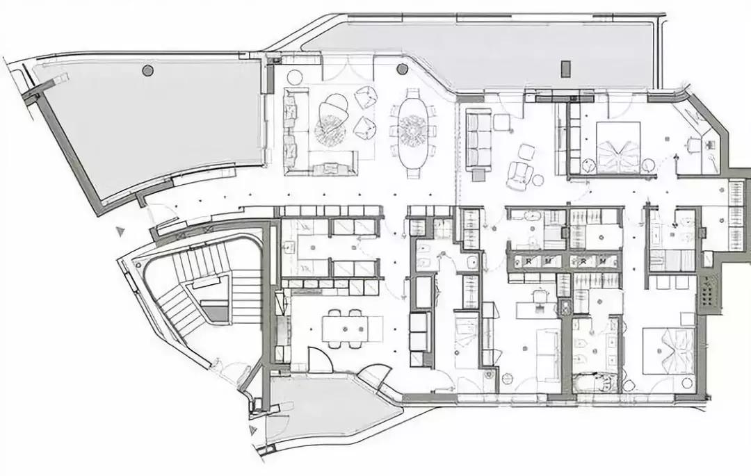 扎哈私人别墅设计图,扎哈顶级公寓户型图