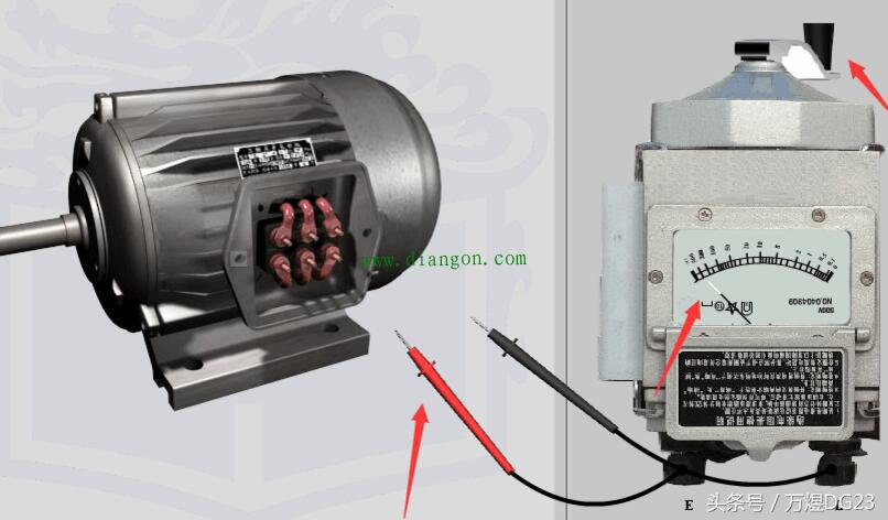 星形接法电机如何用摇表测试好坏,摇表测三相电机好坏要拆连接片吗